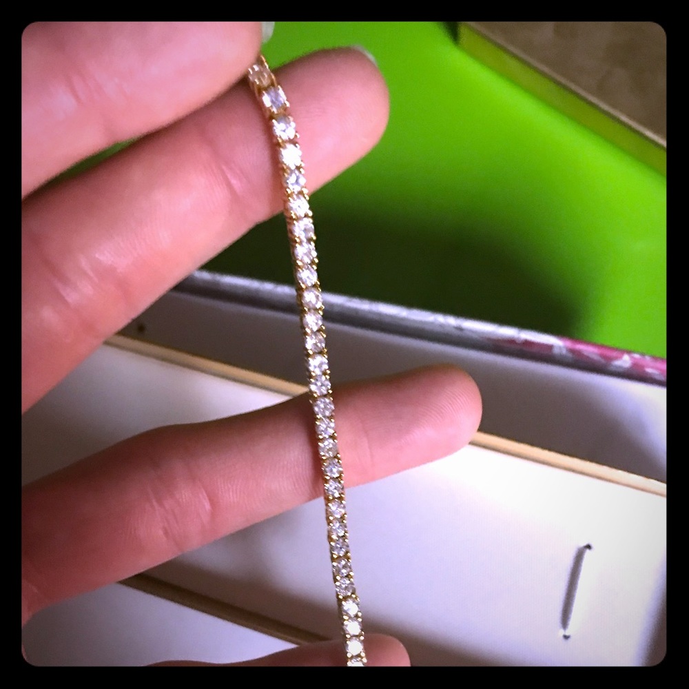 14 karat gold bracelet man/woman genuine diamonds